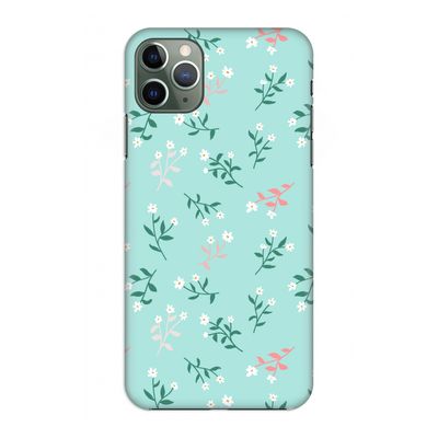 Small white flowers: Volledig geprint iPhone 11 Pro Max Hoesje