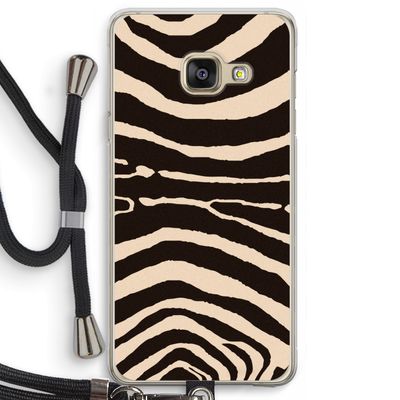 Arizona Zebra: Samsung Galaxy A3 (2016) Transparant Hoesje met koord