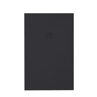 ZEZA Grade douchevloer - 120x200cm - antislip - antibacterieel - mineraalmarmer - rechthoek - mat zwart 400000000000019794