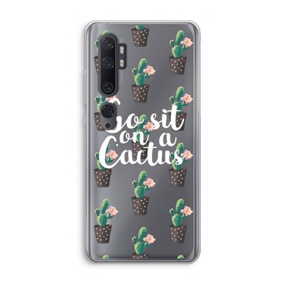 Cactus quote: Xiaomi Mi Note 10 Pro Transparant Hoesje