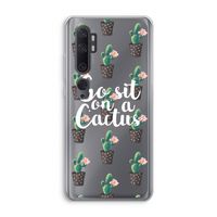 Cactus quote: Xiaomi Mi Note 10 Pro Transparant Hoesje