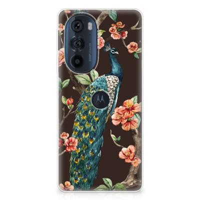 Motorola Edge 30 Pro | TPU Hoesje | Pauw met Bloemen