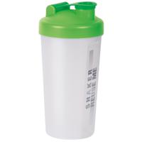 Shakebeker/shaker/bidon - 700 ml - groen - kunststof