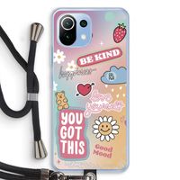 Positivity: Xiaomi Mi 11 Lite Transparant Hoesje met koord