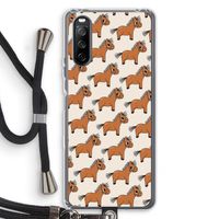 Pony: Sony Sony Xperia 10 III Transparant Hoesje met koord