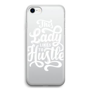 Hustle Lady: iPhone SE 2020 Transparant Hoesje