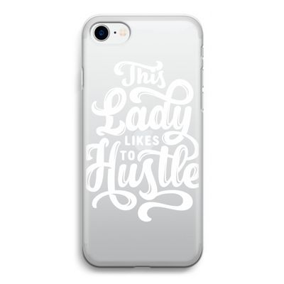 Hustle Lady: iPhone SE 2020 Transparant Hoesje