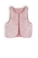 NoNo Meisjes reversibel gilet fluffy fur - Katya - Vintage roze