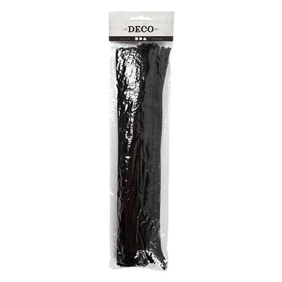 Creativ Company Chenille zwart 30cm, 50st.