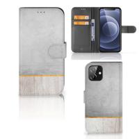 iPhone 12 | 12 Pro (6.1") | Book Style Case | Wood Concrete