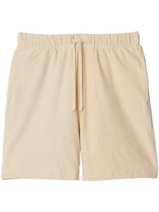 Burberry short en coton à logo imprimé - Tons neutres