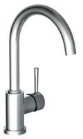 Schutte UNICORN ééngreepsmengkraan keuken met ronde uitloop | chroom
 - 33755 33755