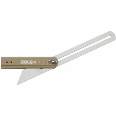 Valse winkelhaak met hoekgraduatie SOLA VSTG 200 mm