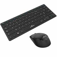 Toetsenbord en muis Bluestork Sans fil Ultra compact Zwart