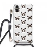 It's a Purrr Case: iPhone XS Max Transparant Hoesje met koord