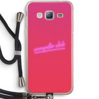 Vice Glow: Samsung Galaxy J3 (2016) Transparant Hoesje met koord