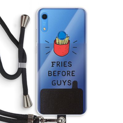 Fries before guys: Huawei Y6s Transparant Hoesje met koord