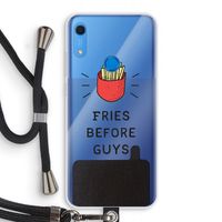 Fries before guys: Huawei Y6s Transparant Hoesje met koord