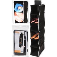 Storage Solutions Kast organizer 15x30x84 cm zwart