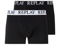 REPLAY 2 heren boxershorts (XXL, Zwart)