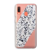 Gespikkelde marmer: Samsung Galaxy A20e Transparant Hoesje