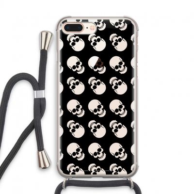 Musketon Skulls: iPhone 8 Plus Transparant Hoesje met koord