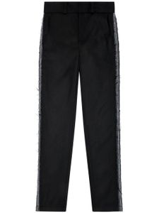 Diesel pantalon P-Oak-Dnm à coupe droite - Noir