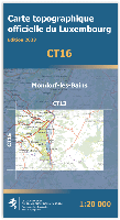 Wandelkaart CT16 CT LUX Mondorf-Les-Bains | Topografische dienst Luxemburg