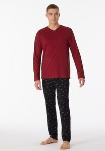 Schiesser Schiesser Pyjama Long bordeaux 180444 50/M