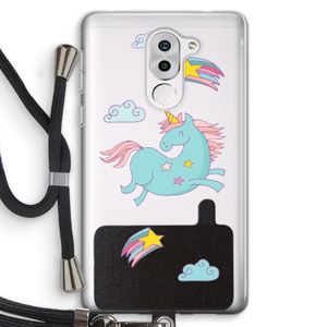 Vliegende eenhoorn: Honor 6X Transparant Hoesje met koord