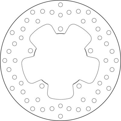 BREMBO Serie Oro remschijf, remschijven voor de moto, vast 68B407M8