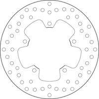 BREMBO Serie Oro remschijf, remschijven voor de moto, vast 68B407M8