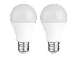 LIVARNO home 2 of 3 LED-lampen (7,3W E27-peervorm, set van 2, melkachtig)