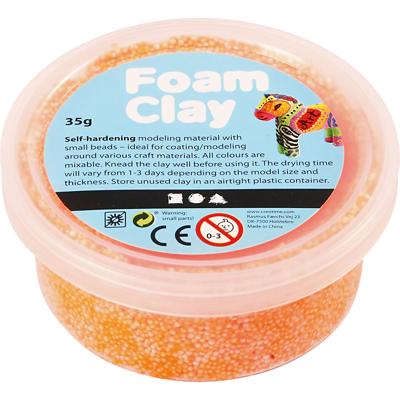 Foam Clay - neon oranje, 35gr.