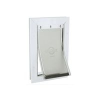PetSafe aluminium deur wit/transparant - Gebr. de Boon