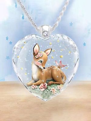 Kristal reekalf Halsketting