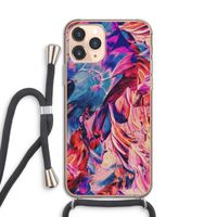 Pink Orchard: iPhone 11 Pro Transparant Hoesje met koord