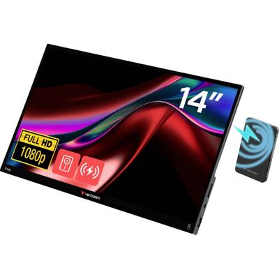 Verbatim Touchscreen monitor Energielabel: A (A - G) 35.6 cm (14 inch) 16:9 6 ms