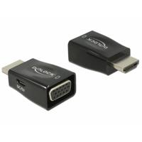 Delock 65902 HDMI / VGA Adapter [1x HDMI-stekker - 1x D-sub bus 15-polig] Zwart