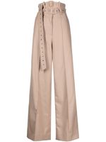 Rokh belted wide-leg trousers - Tons neutres