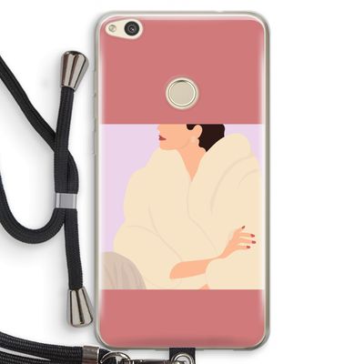 Cosy: Huawei Ascend P8 Lite (2017) Transparant Hoesje met koord