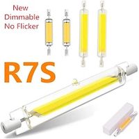 dimbaar geen flikkering led r7s glass cob tube lamp 78mm 118mm maïs lamp 110v 220v high power j78 j118 vervangen halogeen licht lampadas Lightinthebox - thumbnail