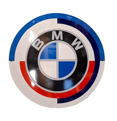 BMW 50 Jarig Jubileum Logo Emaille Bord - Ø40cm