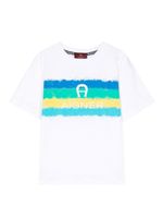 Aigner Kids t-shirt en coton à logo imprimé - Blanc - thumbnail