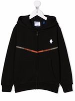 Marcelo Burlon County Of Milan Kids hoodie à bande logo - Noir - thumbnail