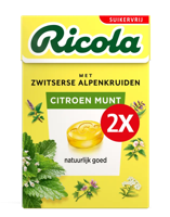 Ricola Keelpastilles Citroen Munt Suikervrij