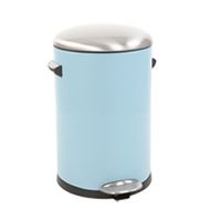 EKO - Europe Belle Deluxe Bin 12L VB 9217 Rond Roestvrijstaal Blauw - thumbnail