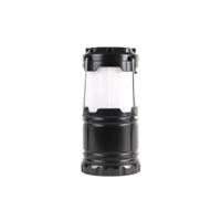 Campinglamp - zwart - kunststof - 87 x 182 mm - lantaarn - met vlammen-effect / wit licht Campinglamp - zwart - kunststof - 87 x 182 mm - lantaarn - met vlammen-effect / wit licht
