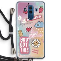 Positivity: Huawei Mate 10 Pro Transparant Hoesje met koord