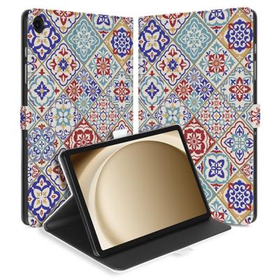 Book Case Hoesje met Standaard Tiles Color Samsung Galaxy Tab A11 Plus
